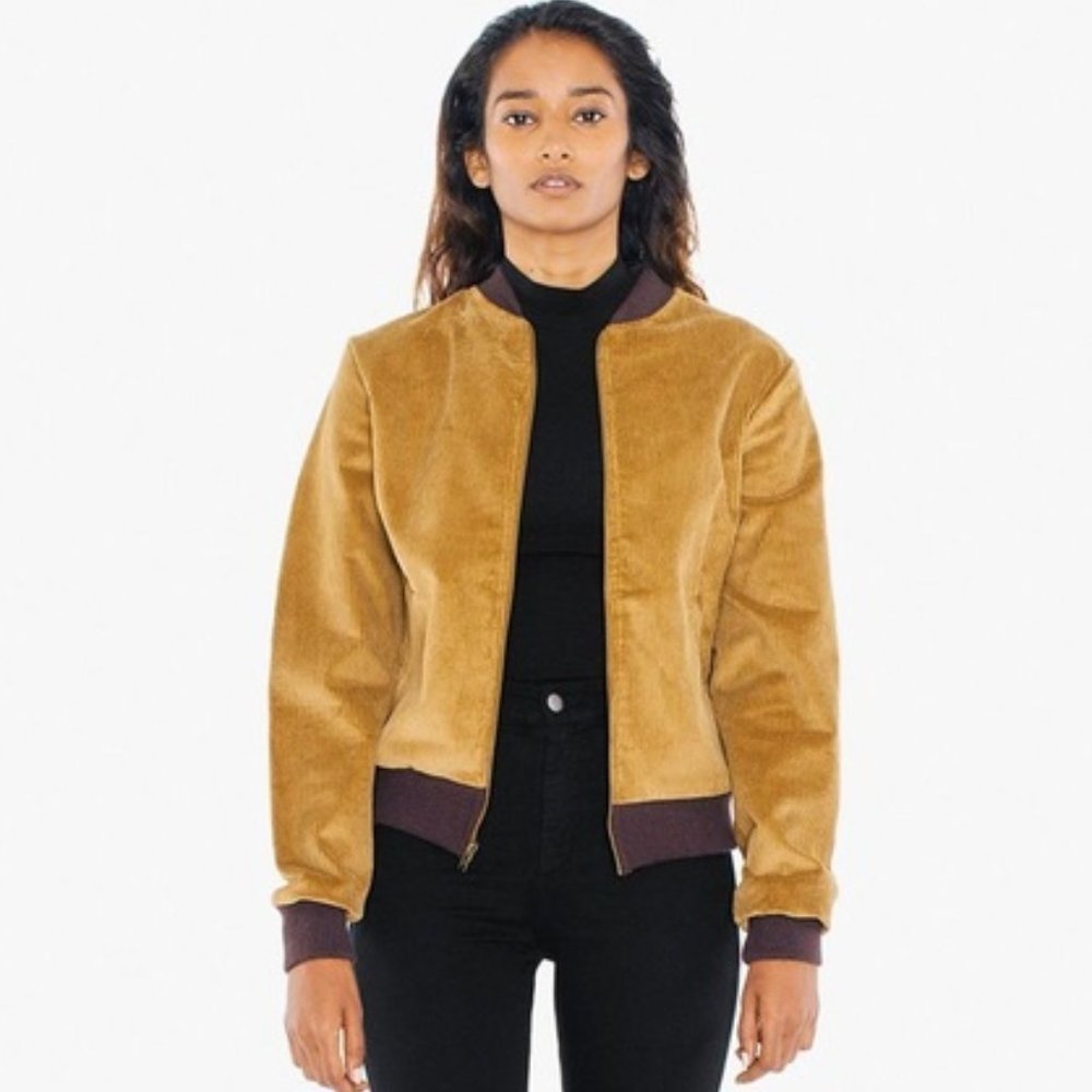 American Apparel Corduroy Bomber Jacket